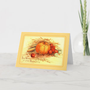 Vintage Thanksgiving Holiday Card