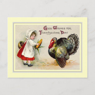 Vintage Thanksgiving Holiday Postcard