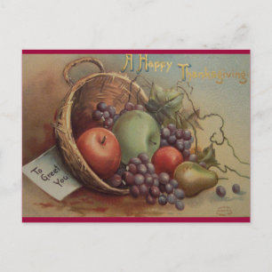 Vintage Thanksgiving Holiday Postcard