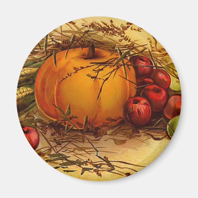 Vintage Thanksgiving Magnet (Front)