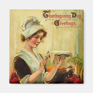 Vintage Thanksgiving Magnet
