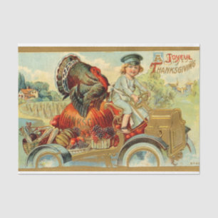 Vintage Thanksgiving Mix Series Design 10 Tissue Paper