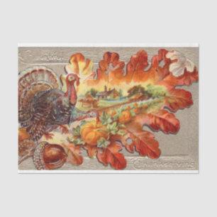 Vintage Thanksgiving Mix Series Design 20 Tissue Paper