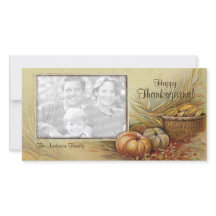 Vintage Thanksgiving photo card
