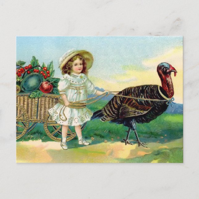 Vintage Thanksgiving Postcard (Front)