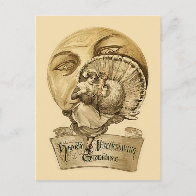 Vintage Thanksgiving Postcard (Front)