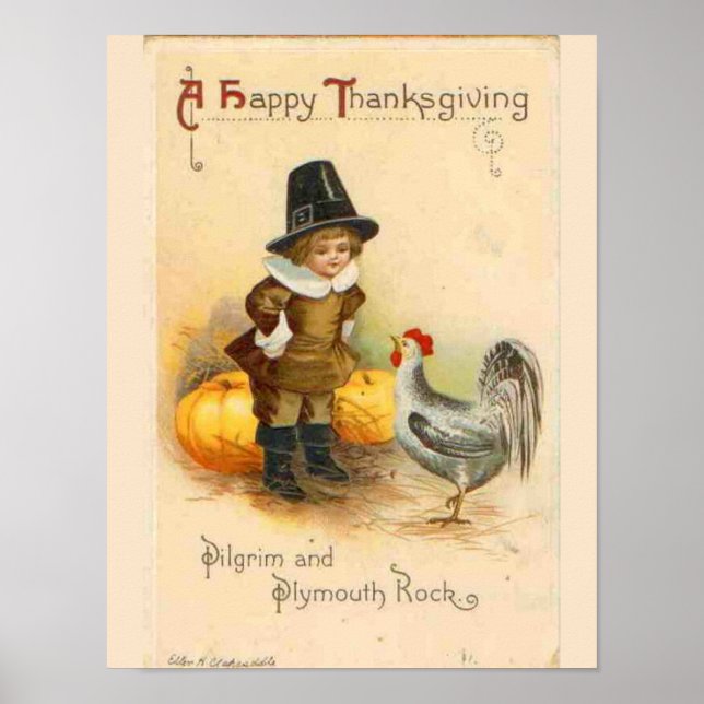 Vintage Thanksgiving Poster (Front)