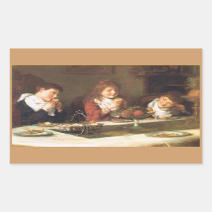 Vintage Thanksgiving Rectangular Sticker