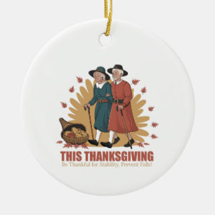 Vintage Thanksgiving Stability – Be Thankful Ceramic Tree Decoration