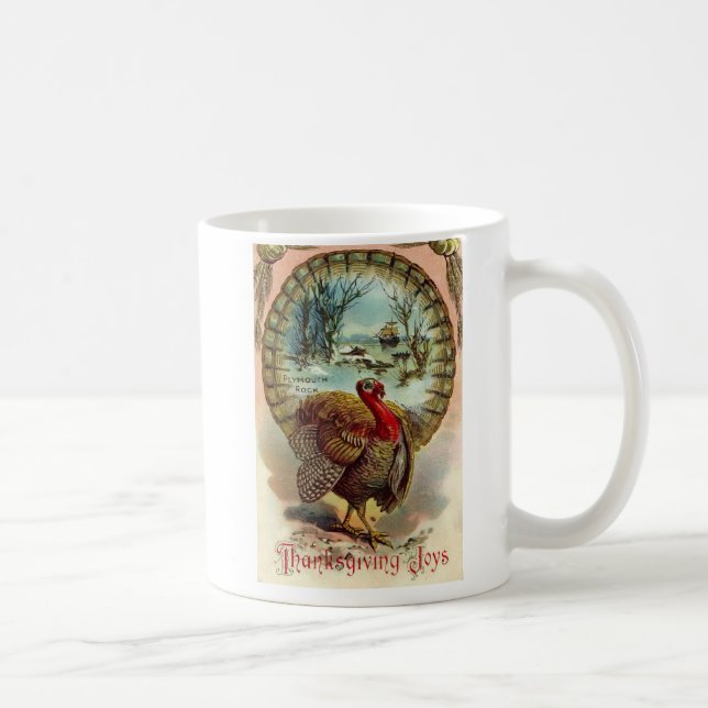 Vintage Thanksgiving Turkey Mug (Right)