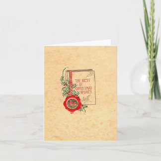 Vintage The Best Of Christmas Wishes Card