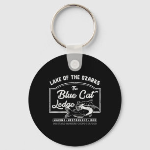 Vintage The Blue Cat Lodge Lake Of The Ozarks  Key Ring