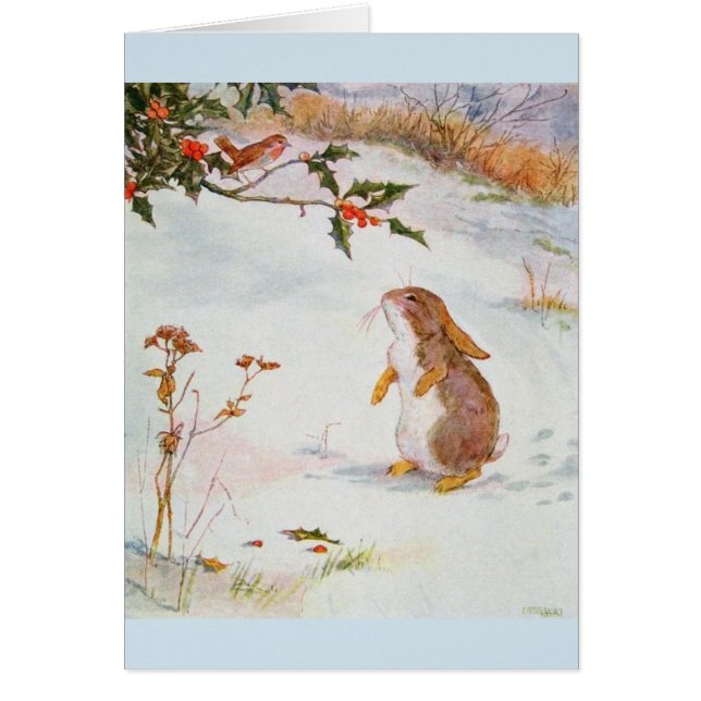 Vintage - The Bunny Meets a Robin, (Front)