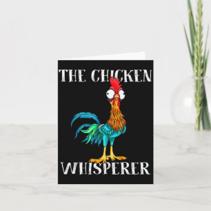 Vintage The Chicken Whisperer Funny Men Women  Card