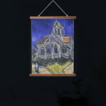 Vintage The church in Auvers-sur-Oise by Van Gogh  Hanging Tapestry<br><div class="desc">A beautiful reproduction of "The church in Auvers-sur-Oise,  View from the Chevet" created  in 1890 by the renowned Post-Impressionist Dutch painter,  Van Gogh.  The painting was created the same year Van Gogh died.</div>