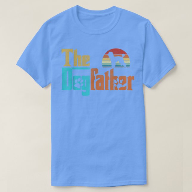 Vintage The Dogfather Poodle Dog Owner T-Shirt (Design Front)