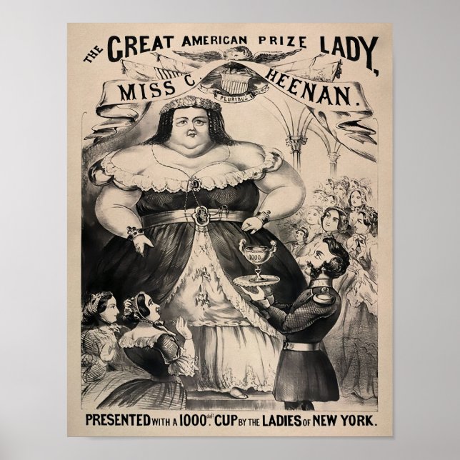 Vintage "The Fat Lady" Poster (Front)