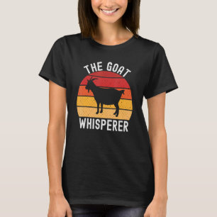 Vintage The Goat Whisperer Vegan Goat Mum Farmer T-Shirt