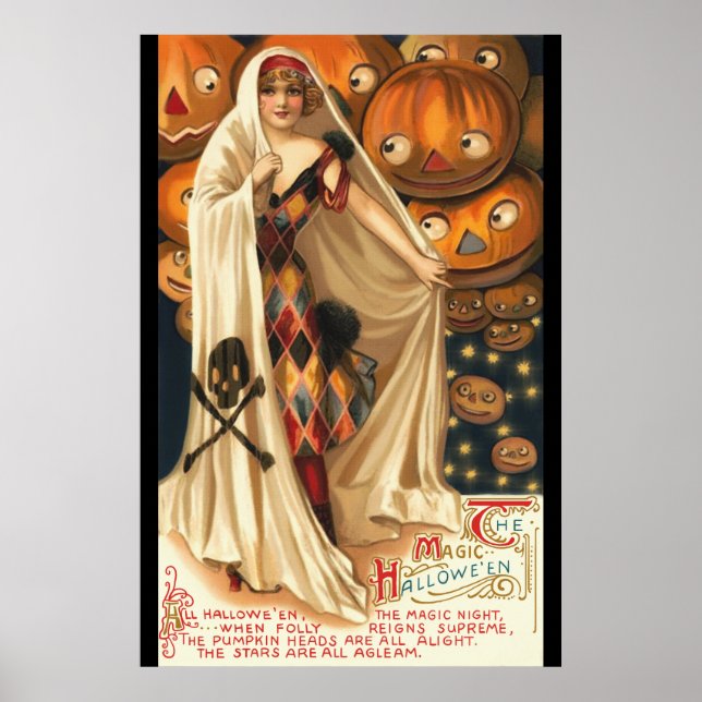 Vintage The Magic Halloween Poster (Front)