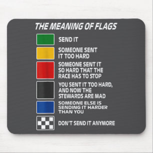 Vintage The Meaning Of Racing Flags Motorsrt Racin Mouse Pad