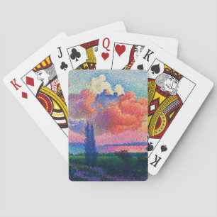 Vintage The Pink Cloud (1896) painting Playing Cards