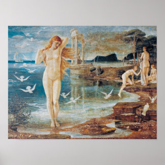 Vintage The Renaissance of Venus by Walter Crane Poster