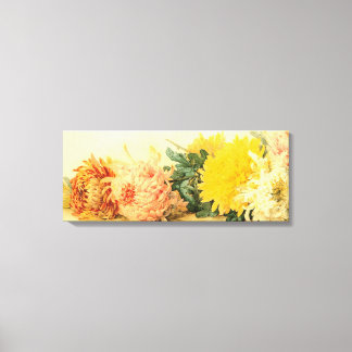 Vintage ‘The Study of Chrysanthemums’ Canvas Print