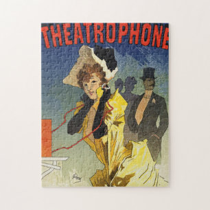 Vintage Theatre Advertising Poster Art Painting Jigsaw Puzzle