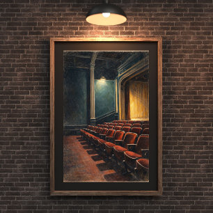 Vintage Theatre Interior Wall Art