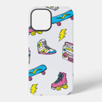 Vintage theme background with sneakers radio skate