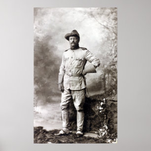 Vintage Theodore Roosevelt Rough Riders Poster