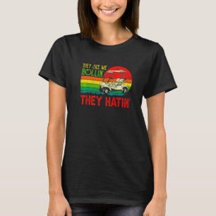 Vintage They See Me Rollin They Hatin Golfer Golf  T-Shirt