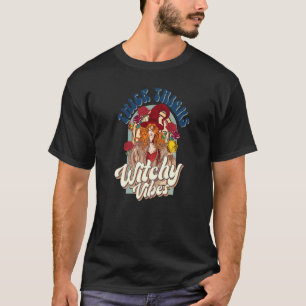 Vintage Thick Thighs And Witchy Vibes Witchy Woman T-Shirt
