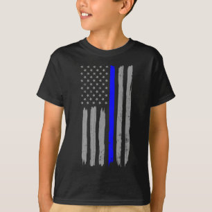 Vintage Thin Blue Line Shirt Police Support Usa Fl