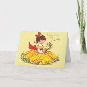 Vintage - Thinking of You on Your Birthday, Card