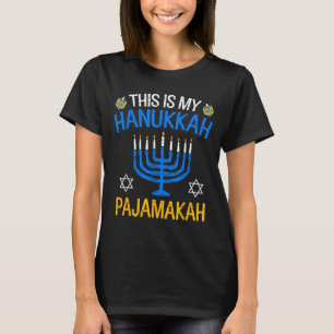 Vintage This Is My Hanukkah Pajamakah Pajama Chanu T-Shirt