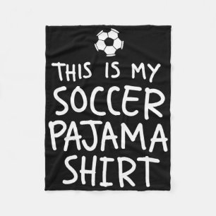 Vintage This Is My Soccer Pajama Shirt Funny Socce Fleece Blanket