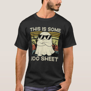 Vintage This Is Some Boo Sheet Ghost Retro Hallowe T-Shirt
