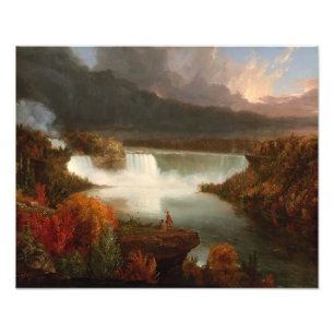 Vintage Thomas Cole Distant View of Niagara Falls Photo Print