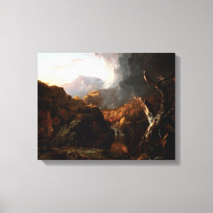 Vintage Thomas Cole Landscape with Dead Tree Canvas Print