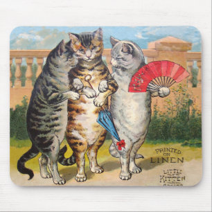 Vintage Three Little Kittens Lost Mittens Mouse Pad