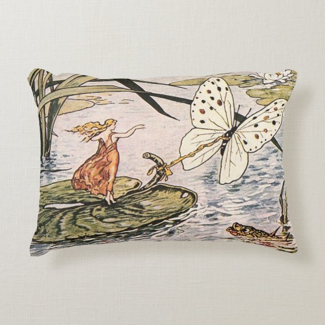 Vintage "Thumbelina” Decorative Cushion (Front)
