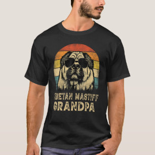 Vintage Tibetan Mastiff Grandpa Dog Father s Day T-Shirt