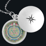 Vintage Tibetan Tantric Buddhism Mandala Thangka Locket Necklace<br><div class="desc">Vintage Tibetan Tantric Buddhism Mandala Thangka Painting of exquisite beauty and profundity is on this necklace pendant jewellery. A meaningful jewellery piece gift to invoke positive energy,  equilibrium,  balance and good luck,  for both women and men. Rare and unique!</div>