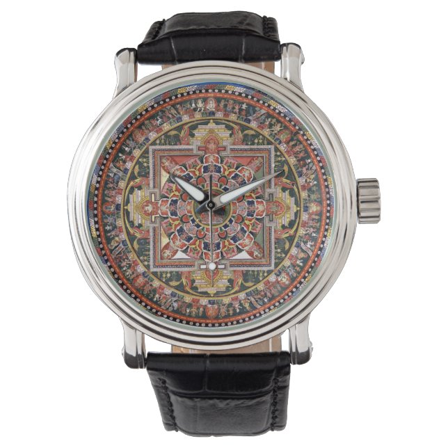 Vintage Tibetan Tantric Buddhism Mandala Watch (Front)