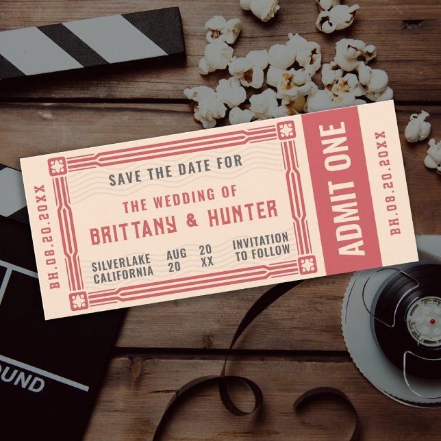 Vintage Ticket Save the Date (Creator Uploaded)