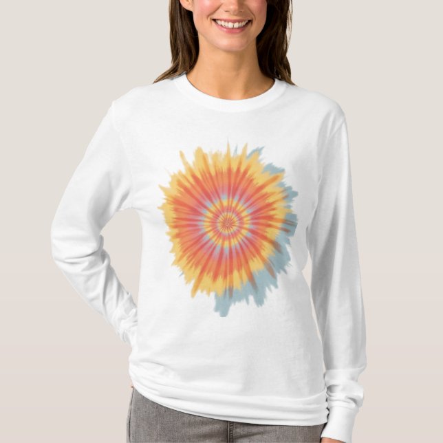 Vintage Tie Dye Spiral T-Shirt (Front)