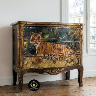 Vintage Tiger Decoupage Tissue Paper