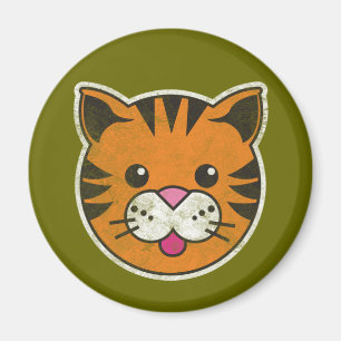 Vintage Tiger Magnet