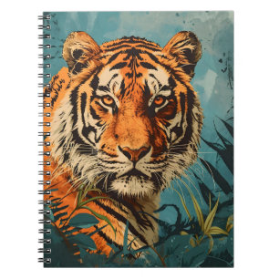 Vintage Tiger: Majestic Nostalgia Notebook